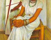 Portrait of Lupe Marin,Retrato de Lupe Marin - 迭戈·里维拉